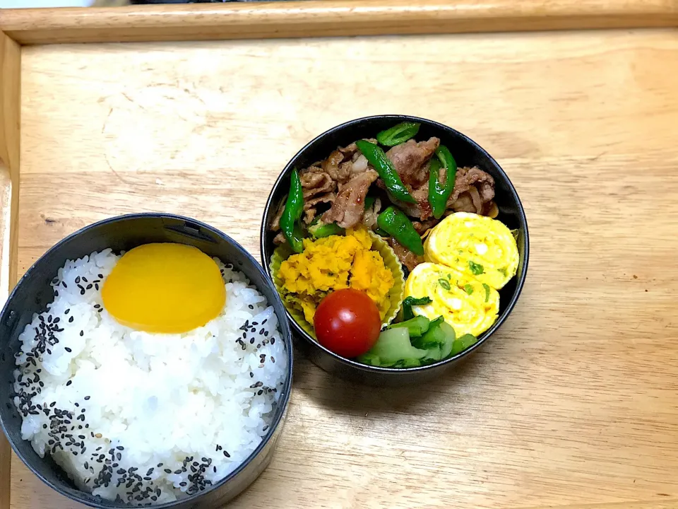 豚の甘唐辛子炒め 弁当|弁当 備忘録さん