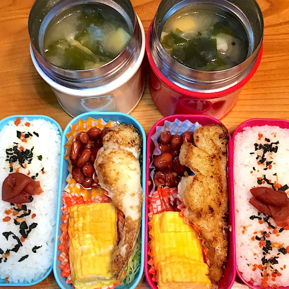 ムニエル 味噌汁弁当|ツインズママさん