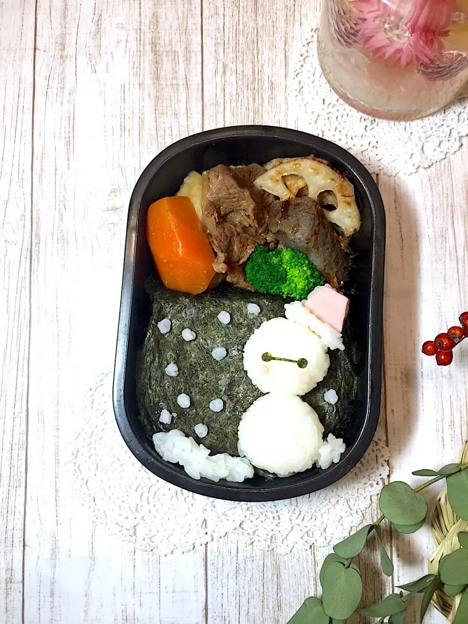 ベイマックス雪だるまお弁当☆|makoryuneさん