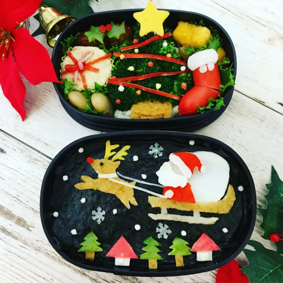 Snapdishの料理写真:キャラ弁
クリスマス弁当|ちえさん