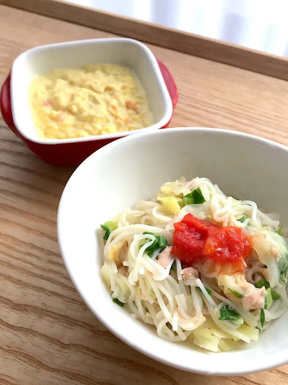 素麺の和風パスタ風|二キィさん