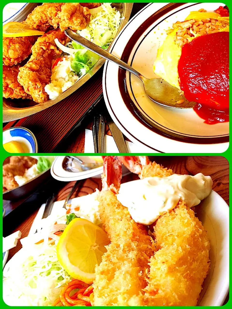 姪っ子&甥っ子&チビすけ君と
お出かけランチ！
どれもがデカぃ(o^^o)
満腹！満腹！|Kiyokoさん