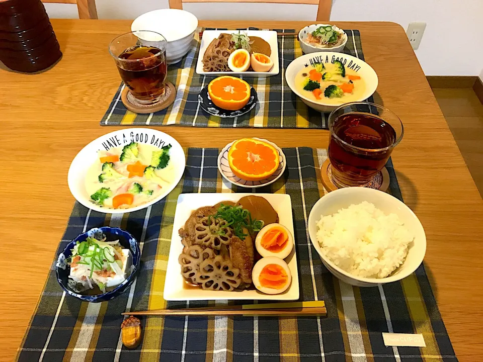 白菜のクリーム煮、大根と鳥の煮物|あたさん