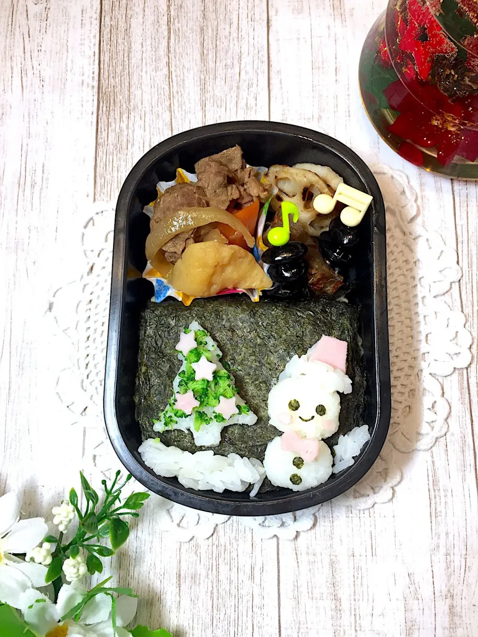 クリスマスツリーと雪だるまお弁当☆|makoryuneさん