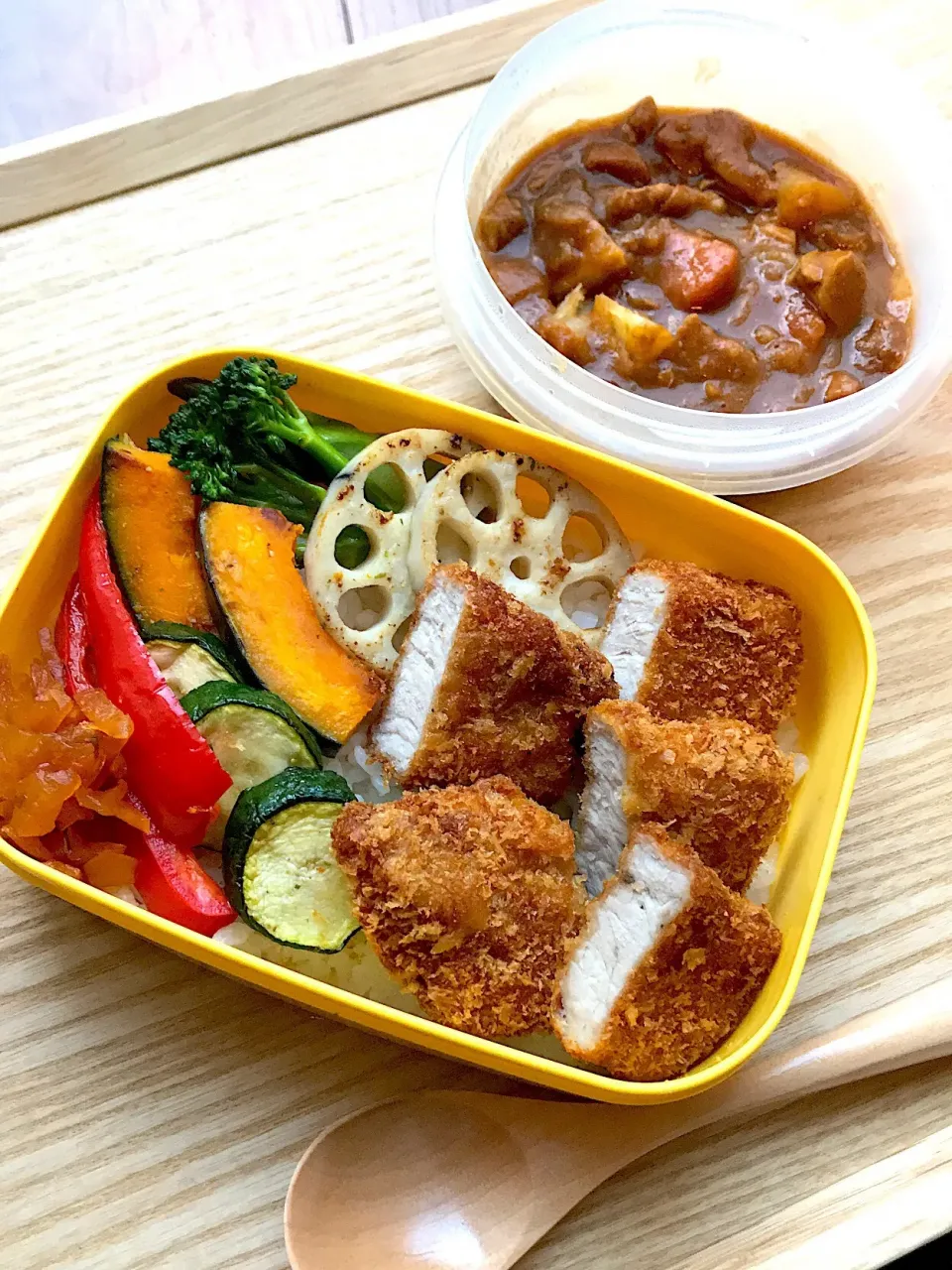 カツカレー弁当|二キィさん