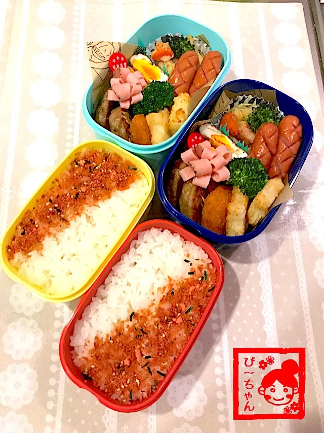 姉妹☆高校生弁当😊437日目と116日目|☆ぴ〜ちゃん☆さん