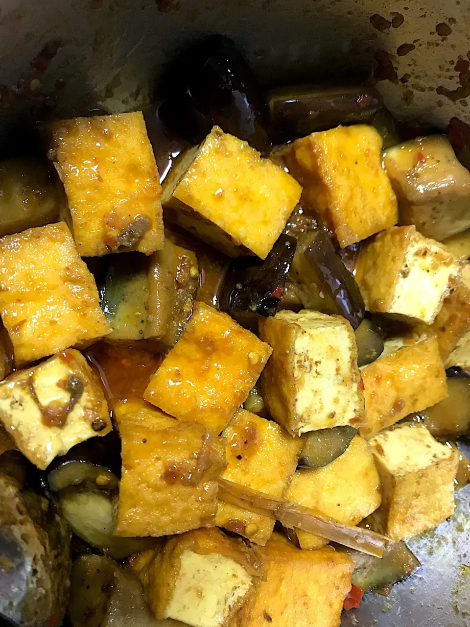 Tofu & eggplants spicy sauté|yeni kartikasariさん