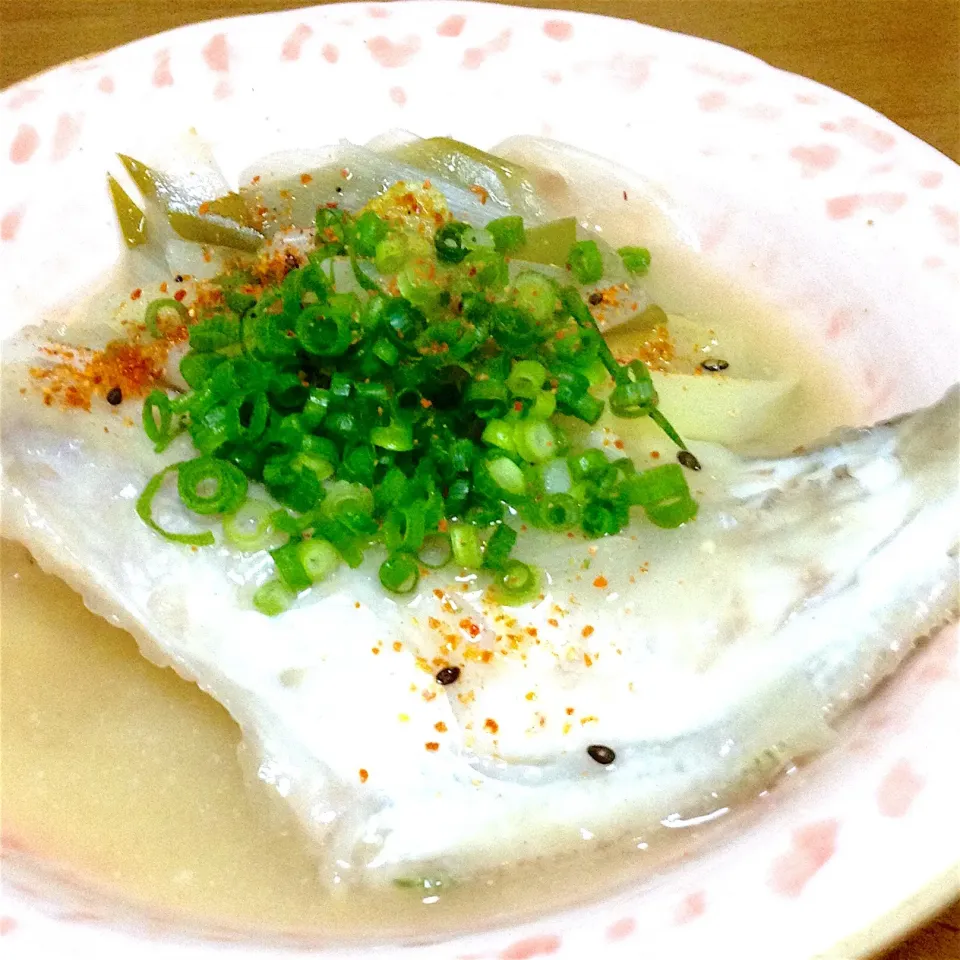 Snapdishの料理写真:カワハギの白味噌煮💛島根県産だょ🤗|まいりさん