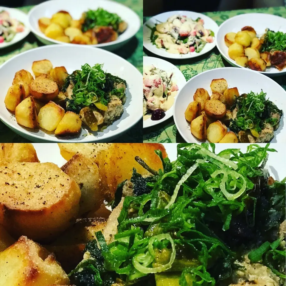 #homecooking #roastpotatoes  Pan Seared Chicken with Fresh Coriander & Garlic  Roast Potatoes. With Beetroot Mixed Salad|Emanuel Hayashiさん