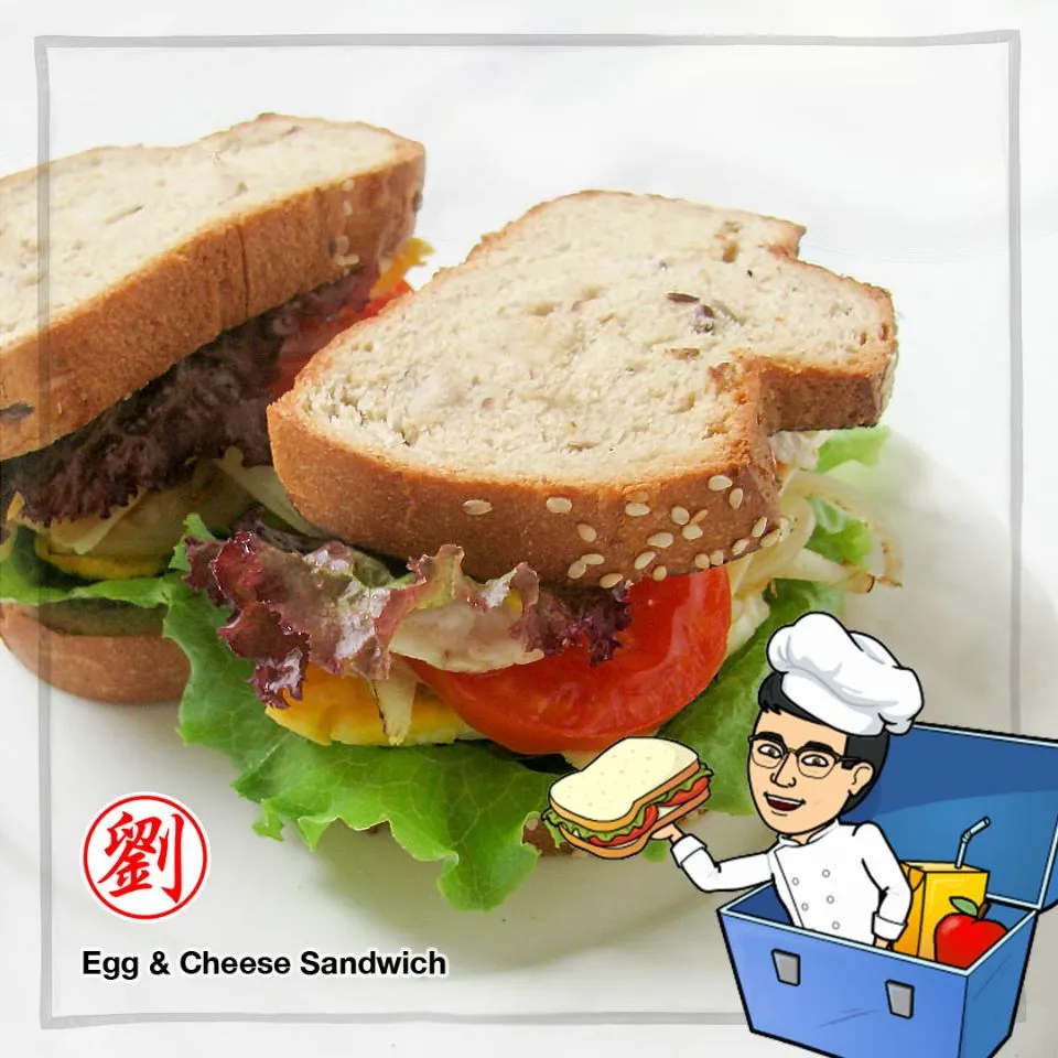 🥚🧀 Egg & Cheese Sandwich 🥪|Hadi Santosaさん