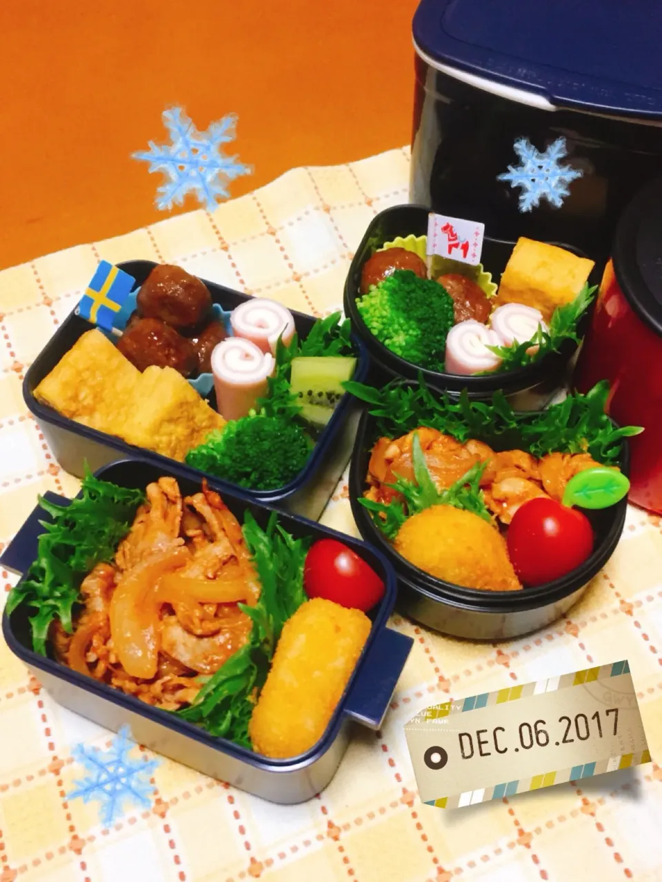 Snapdishの料理写真:高３娘＆高１息子のお弁当|Chiekoさん