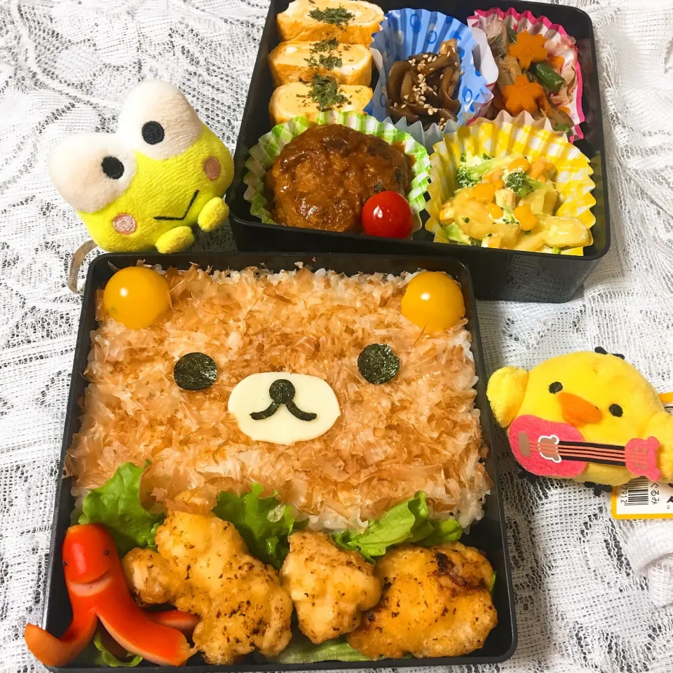 Snapdishの料理写真:リラックマのおかかお弁当|かんきちさん