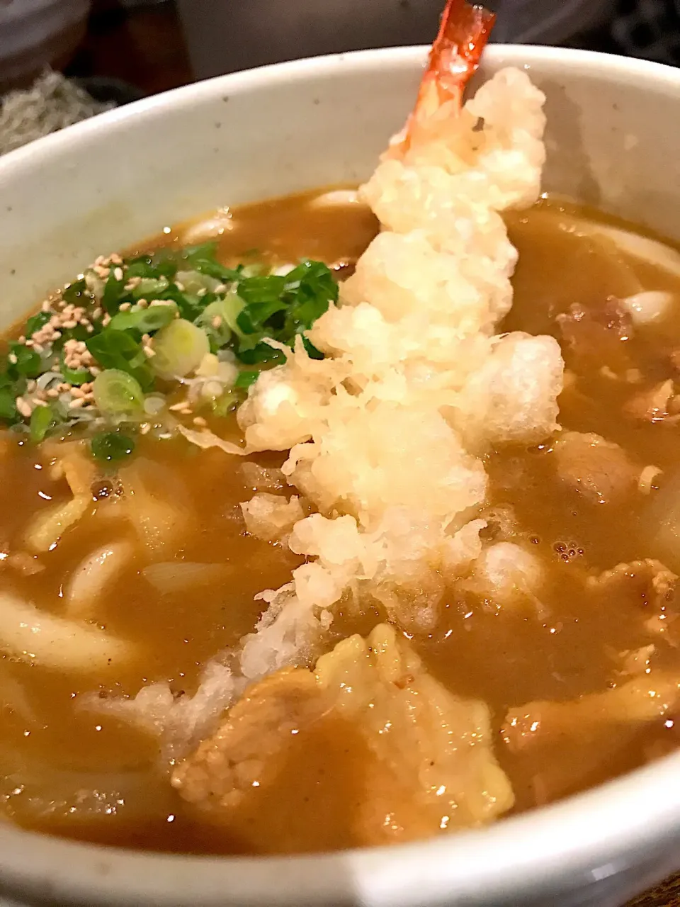 カレーうどんに海老天をトッピング！|Tomyさん