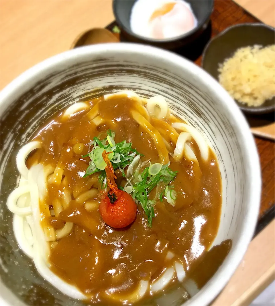 Today's lunch.カレー南蛮うどん|hoppycowさん