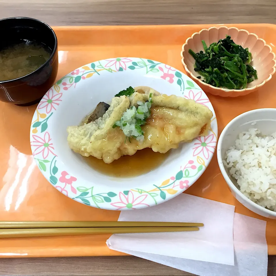 鮭と野菜の揚げ出し＼(^o^)／|すかラインさん