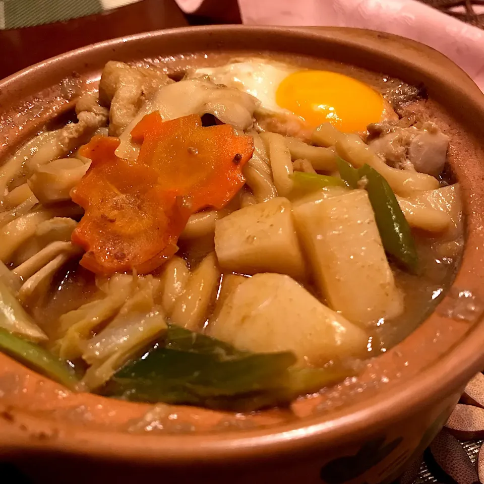 寒い夜は
熱々の味噌煮込みうどん🍲
いただきます🙏|mokoさん