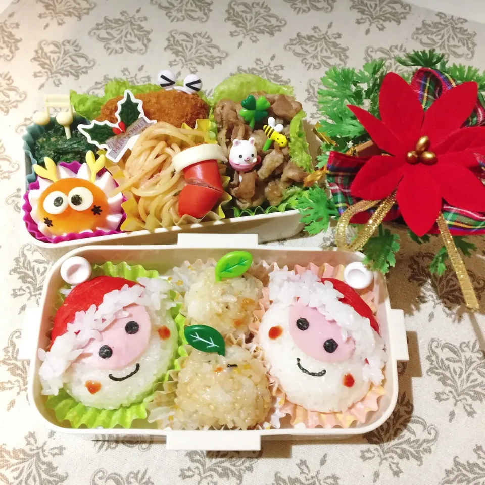 12/7❤︎娘のサンタさんおにぎり弁当❤︎クリスマス🎄
#お弁当 #お昼ごはん #娘弁当 #おにぎり #クリスマス|Makinsさん