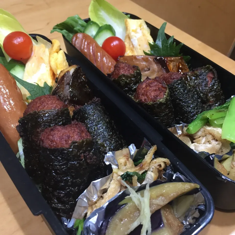 Snapdishの料理写真:今日の親父弁当！|沖縄「ピロピロ」ライフさん