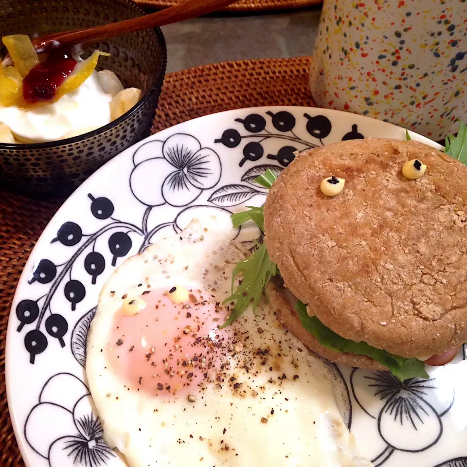 Snapdishの料理写真:朝ごぱん(ﾟ∀ﾟ)|nao子さん