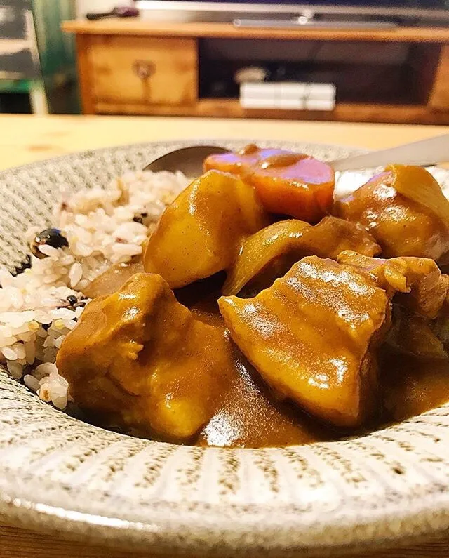 雑穀米2日目ポークカレー🍛 相方作|ガク魁‼︎男飯さん