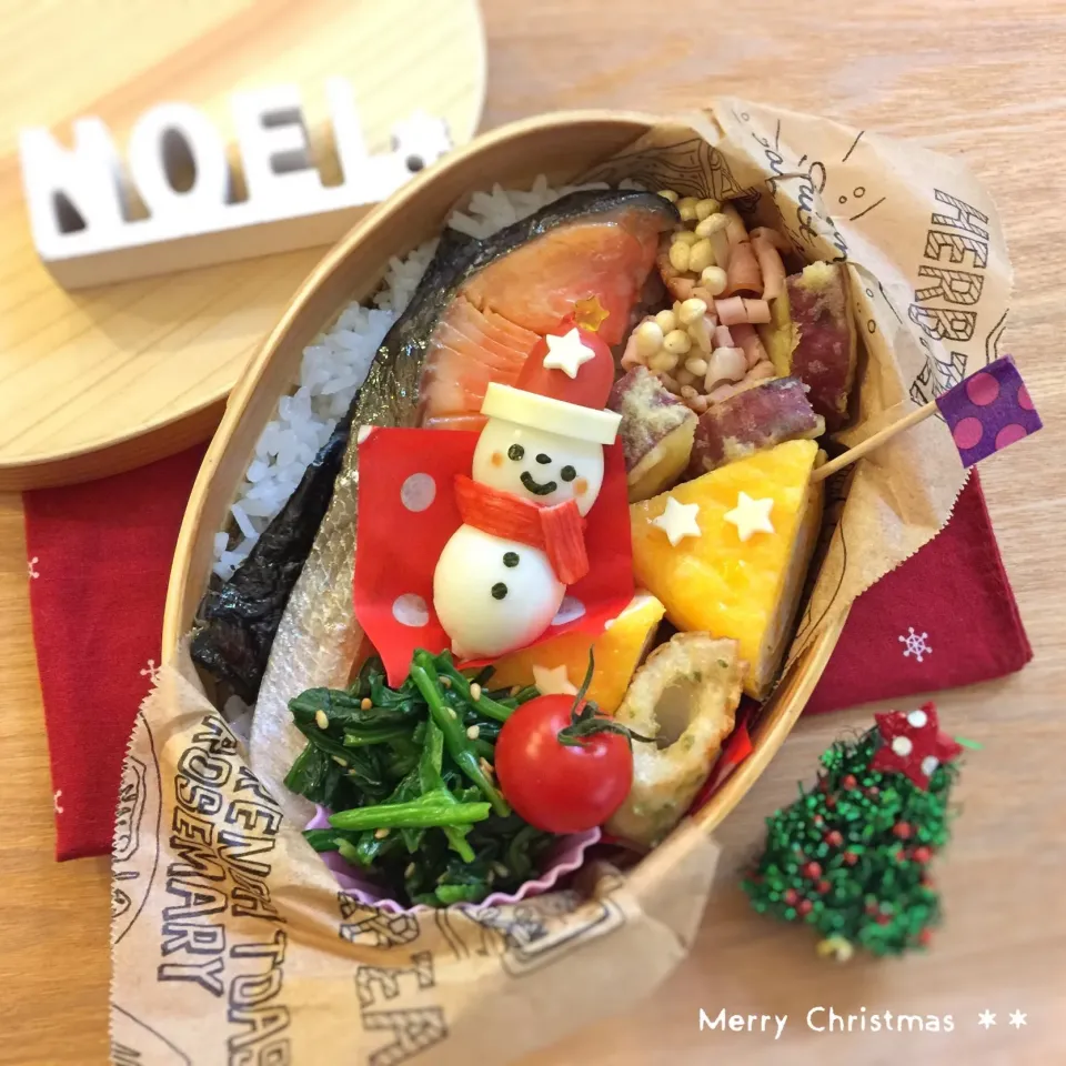 クリスマス弁当＊鮭弁当＊和食|yokkoiroさん