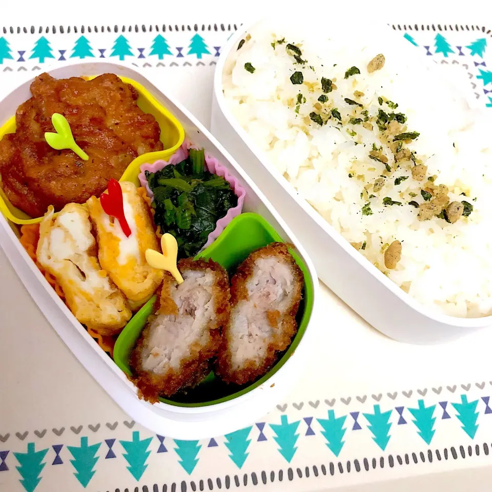 Snapdishの料理写真:中3娘お弁当♡
 #ナッツアレルギー 
 #牛乳アレルギー 
 #お弁当|とんちゃさん