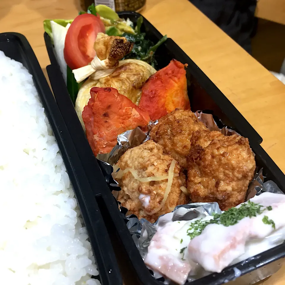 Snapdishの料理写真:今日の親父弁当！|沖縄「ピロピロ」ライフさん