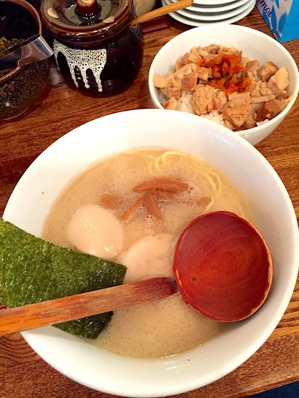 百歩ラーメン+チャーシュー丼@百歩（東川口）|Kazuya Miyukiさん