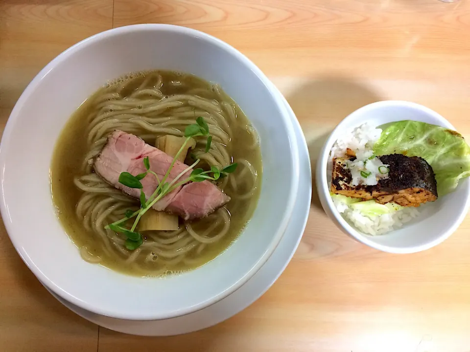 ガチ麺道場さんのモーニング侍♪ 本日限定✱サバ白湯の中華そば|いく❤️さん