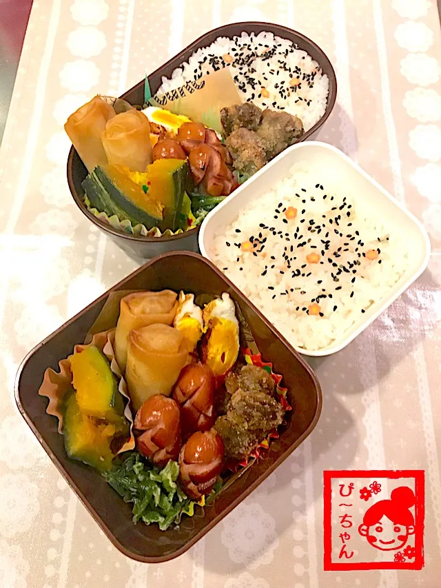 姉妹☆高校生弁当😊441日目と120日目|☆ぴ〜ちゃん☆さん