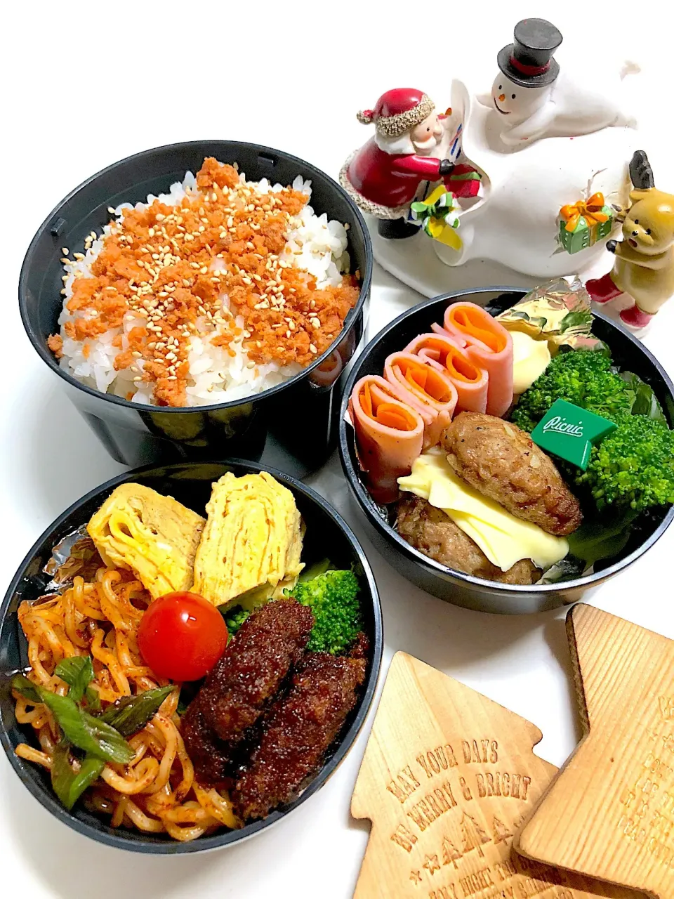 Snapdishの料理写真:28日連続仕事のパパ弁当⁄⁄ ⁄‹₍⁽⁰⁻⁰⁺⁾₎◟⁄⁄ ⁄⁄⁄|三姉妹のママさん