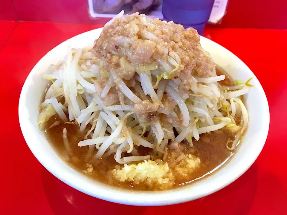 Snapdishの料理写真:ミニらーめん（野菜チョイ増し、ニンニク増し、あぶら）@麺屋 桐龍（東川口駅南口）|hoppylove25さん