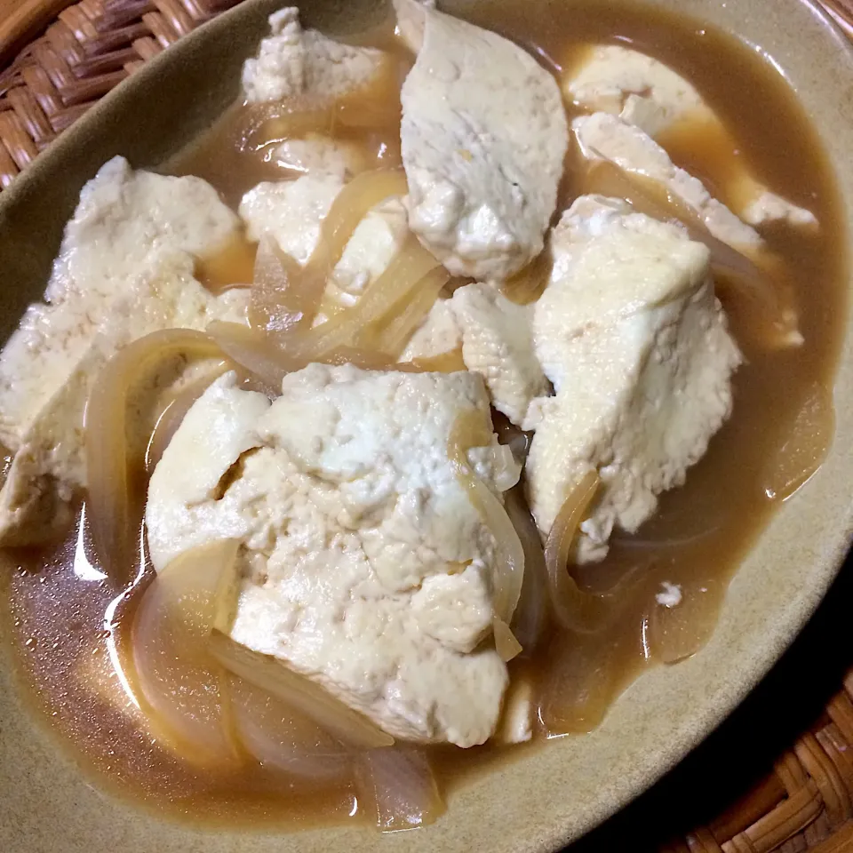 牛乳豆腐の煮付け
#牛乳豆腐
#夜ごはん
#おいしい|ばん。さん