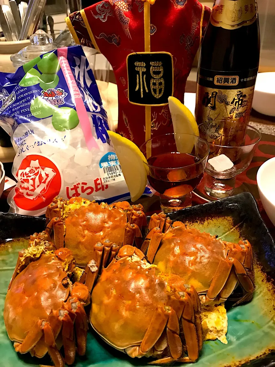 上海蟹🦀紹興酒で🍶😁|ナムナムさん