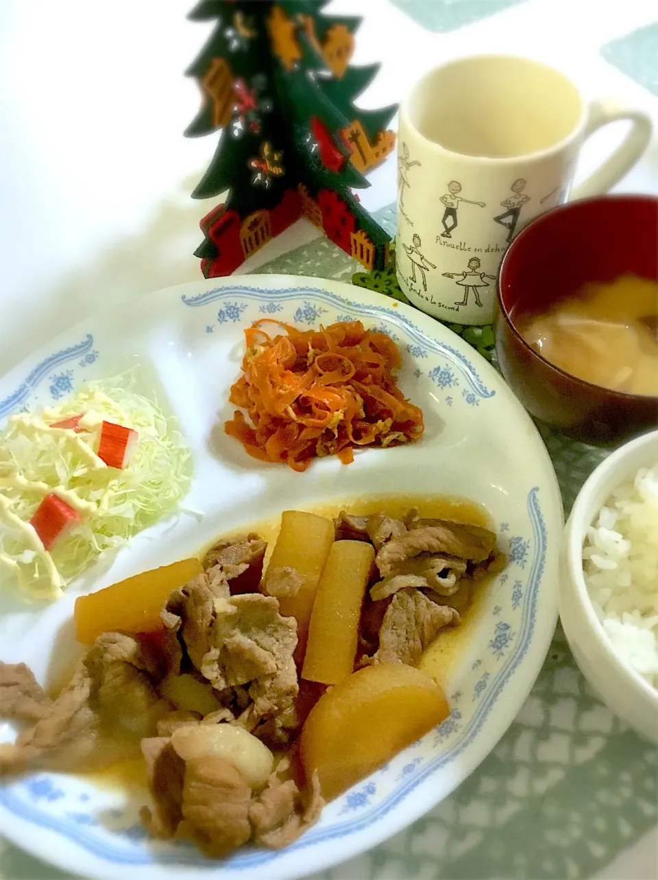 大根と豚肉の煮物・にんじんしりしり|ゆきさん