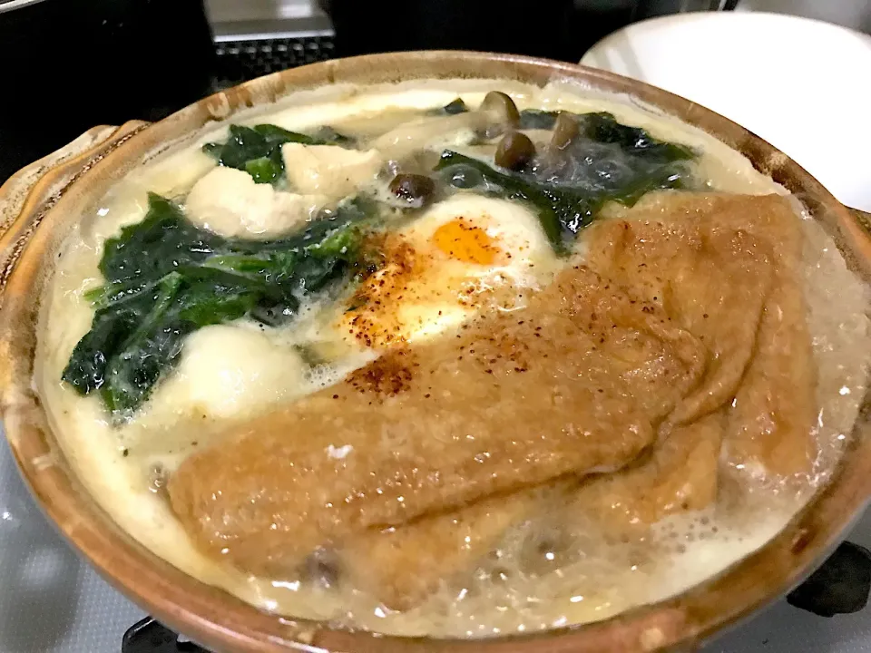 寒い😷から鍋焼きうどんを作りました❗️|みほままこさん