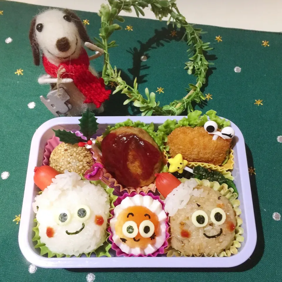 Snapdishの料理写真:12/12❤︎雪だるまサンタさんおにぎり弁当❤︎クリスマス🎄
#お弁当 #お昼ごはん #娘弁当 #ランチ #おにぎり #サンタ #雪だるま #クリスマス|Makinsさん