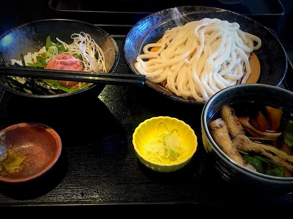 ... KUMEZO ナオ (田舎汁ざるうどん・小ネギトロ丼付き)|チェリーリンさん