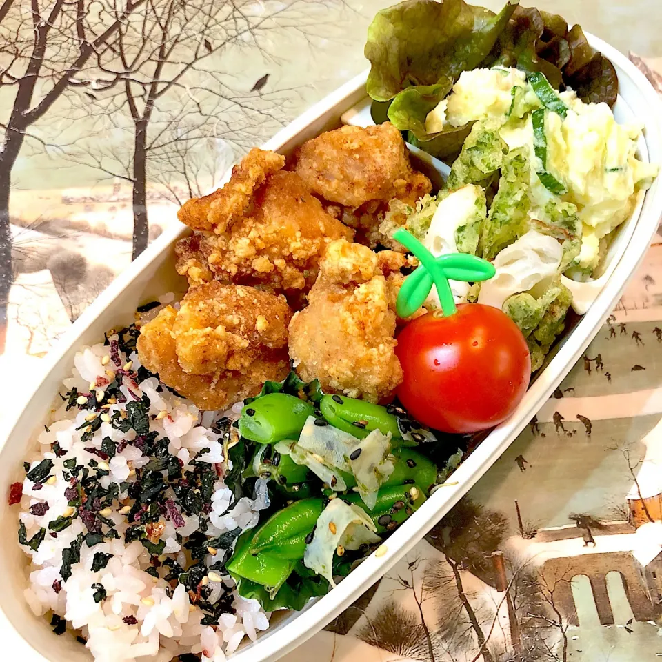 Snapdishの料理写真:😋気まぐれ旦那さん弁当🍱|moyukitaさん