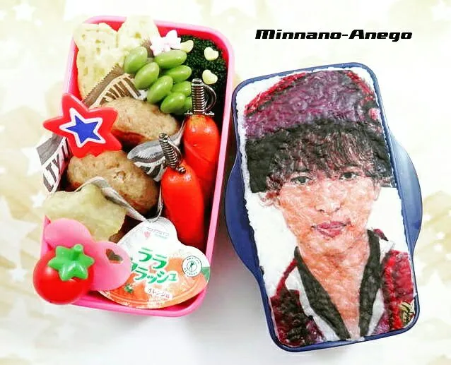 Kis-My-Ft2『玉森裕太』弁当
 #オブラートアート
 #オブアート
 #似顔絵弁当|みんなのあねごさん