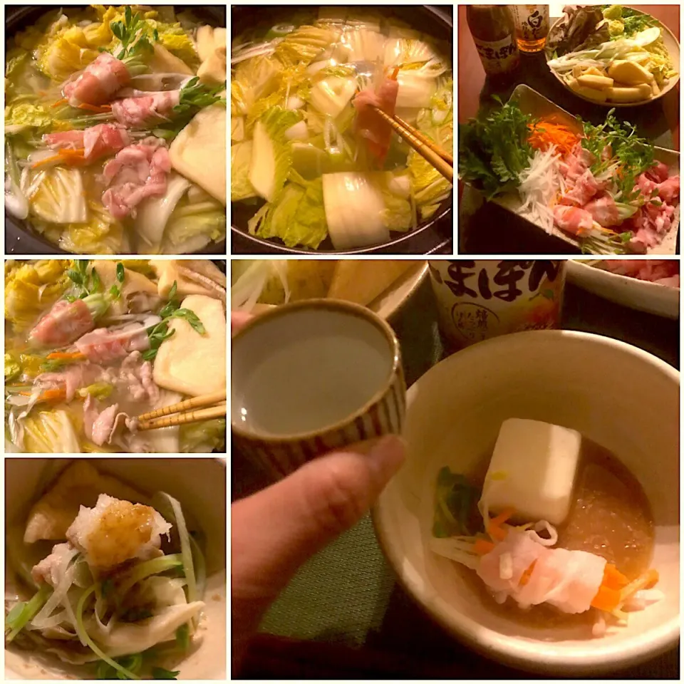 Snapdishの料理写真:Shabu‐shabu pot♨ごまポン酢でしゃっきりお野菜しゃぶしゃぶ|🌈Ami🍻さん