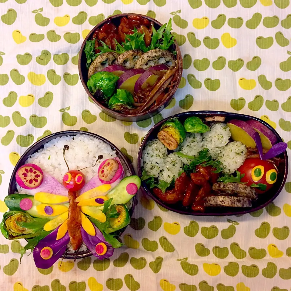 #vegan弁当 
はらぺこあおむし|makiko_aさん