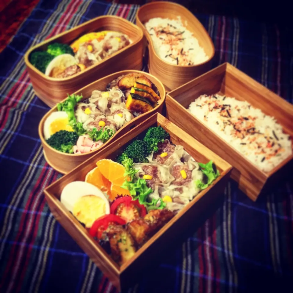 Snapdishの料理写真:お父さん、高校男子✖︎2 👲焼売お弁当(*^o^*)/207.12.13|カンカンさん