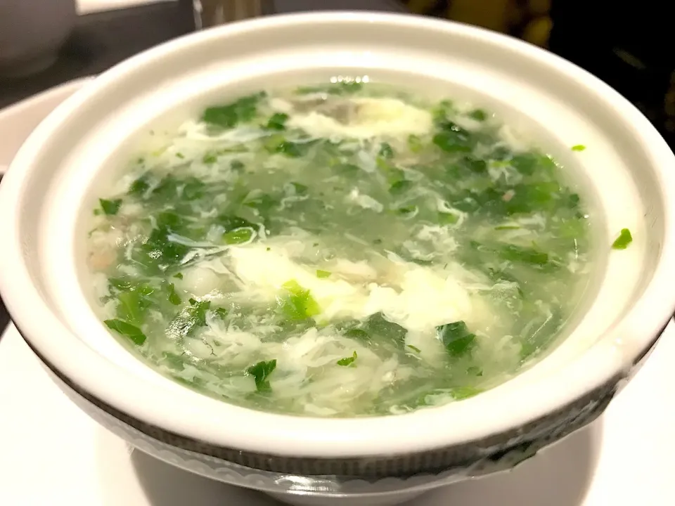 Minced pork, vegetables thick soup|Sky Blueさん