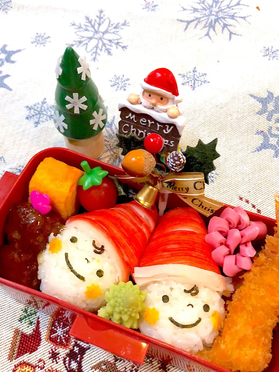 #クリスマスお弁当  #娘のお弁当  #学生弁当  #キャラ弁|Yuki Kawasumiさん