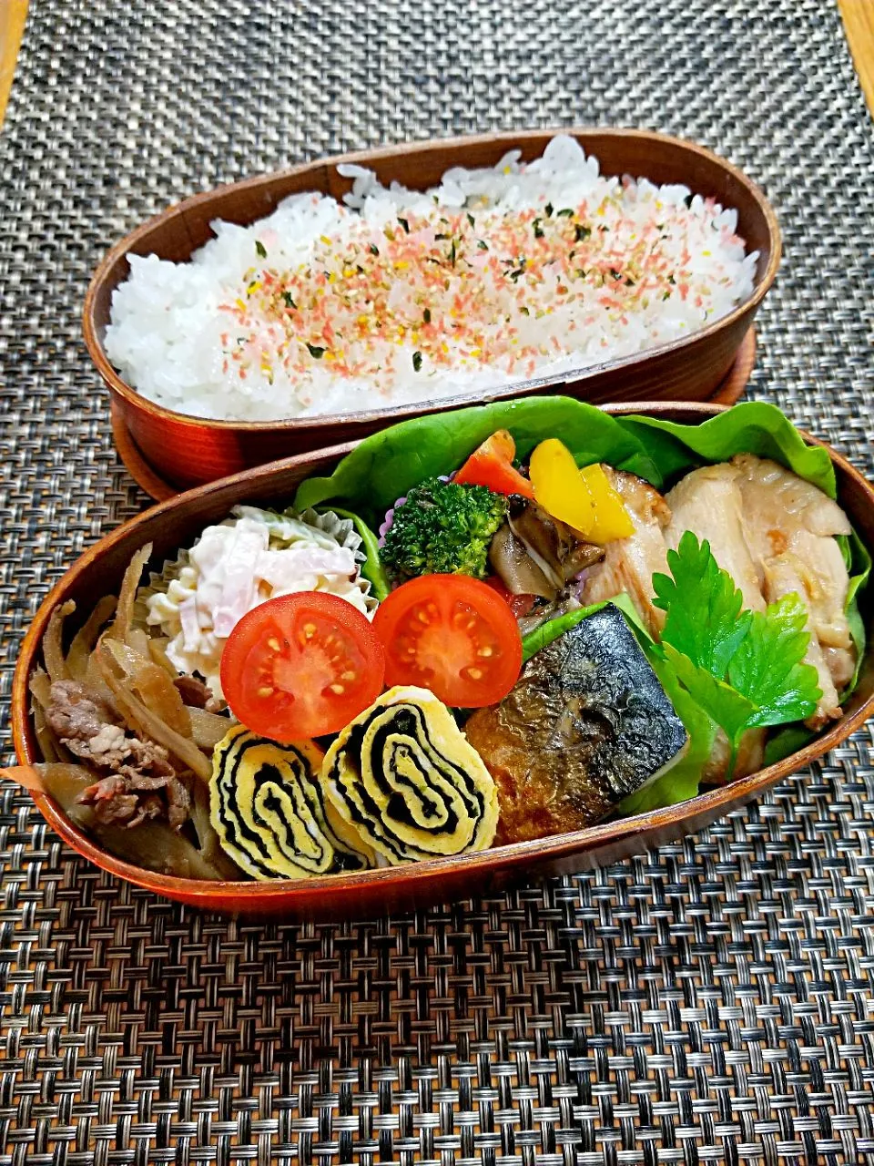 今日の息子弁当🍱　鶏胸肉の味噌漬け🐔🐔🐔|クッキングオヤジさん