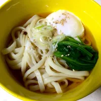 水沢うどんde温玉ぶっかけ
 #夜ごはん 
#うどん
#水沢うどん|ばん。さん