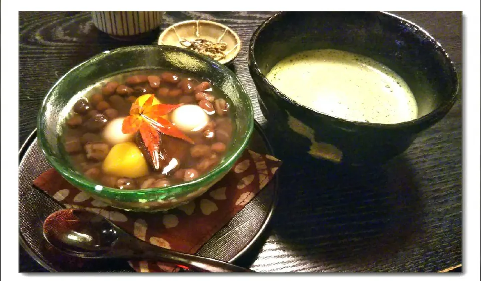 Snapdishの料理写真:京都で抹茶＆ぜんざい|ne-neさん