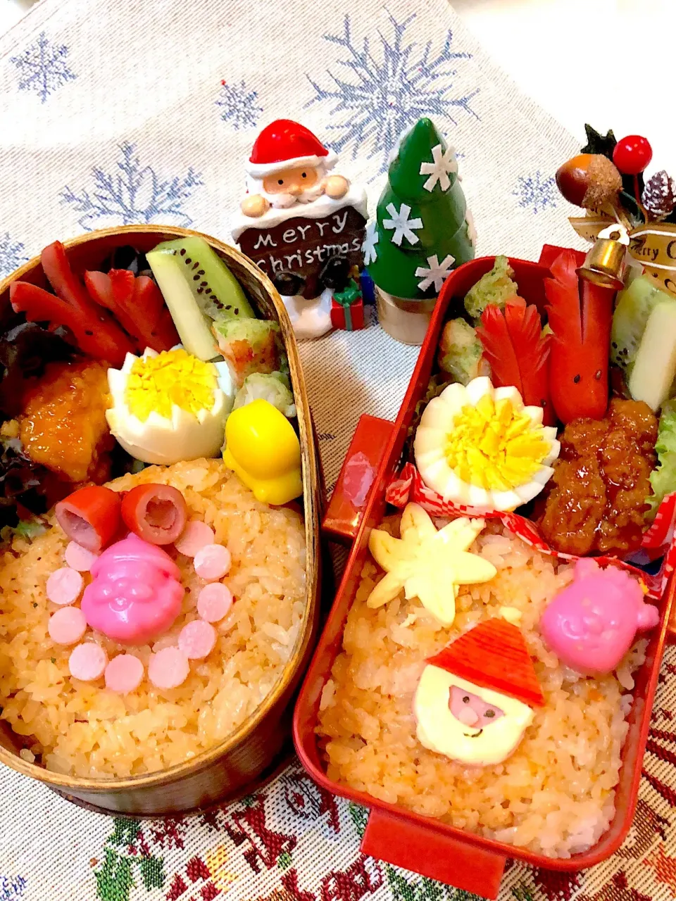 #クリスマスお弁当  #学生弁当  #キャラ弁  #旦那さんお弁当|Yuki Kawasumiさん