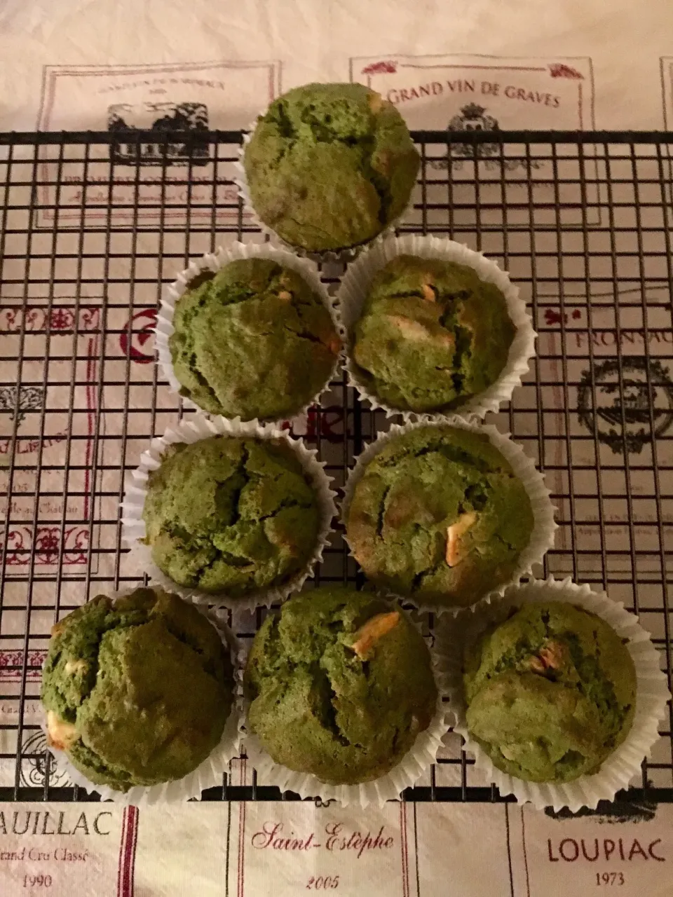 抹茶くるみホワイトチョコマフィン＊Greentea Walnut While Chocolate Muffin|Miboさん